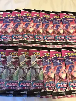Pokemon TCG - Fusion Strike Sealed Sleeved Booster Packs - Lot of 16 - Image 3