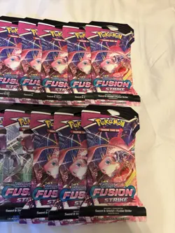 Pokemon TCG - Fusion Strike Sealed Sleeved Booster Packs - Lot of 16 - Image 4