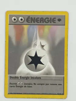 1999 Pokemon French 1st Edition Double Colourless Energy 96/102 HP - Image 1