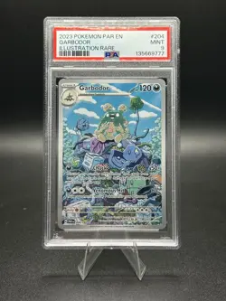 2023 Pokemon Paradox Rift GARBODOR #204 Illustration Rare PSA 9 MINT - Image 1