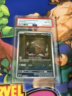 Pokemon Wimpod 191/182 Paradox Rift Illustration Rare - PSA 8 - Image 1