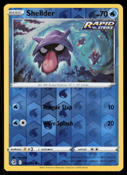 Shellder 050/264 Reverse Holo 2021 Pokemon Fusion Strike NM - Image 1