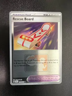 Pokemon TCG Rescue Board 159/162 Reverse League Promo Holo Play Stamped - Image 1