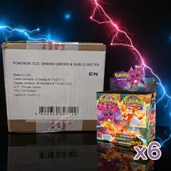 Pokemon Sword & Shield: Darkness Ablaze Booster 6-Box Factory Sealed Case - Image 1