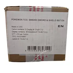 Pokemon Sword & Shield: Darkness Ablaze Booster 6-Box Factory Sealed Case - Image 2