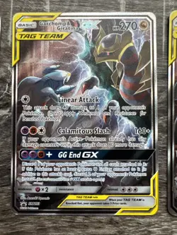 (4) 2019 Pokemon Garchomp & Giratina GX Black Star Promo SM193 Holo Tag Team - Image 5