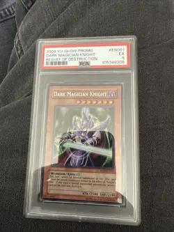 YUGIOH ROD-EN001 DARK MAGICIAN KNIGHT SUPER RARE HOLO FOIL PSA 5 - Image 1