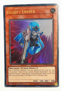Yugioh Righty Driver - Ultra Rare - DUPO-EN032 - N/M - 1st.Ed. - Image 1