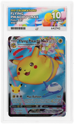Pokemon Cards Flying Pikachu VMAX 007/025 ACE 10 Celebrations Classic Collection - Image 1