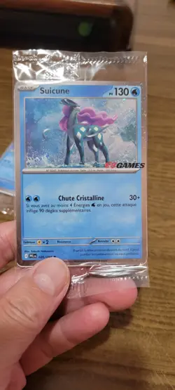 TCG Phantasmal Flames Holo Promo Card EB Games Stamp Suicune SEALED (Eng+French) - Image 2