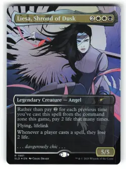 Liesa, Shroud of Dusk #1961 (Rainbow Foil) (NM) Secret Lair Slay The Day SLD MTG - Image 3