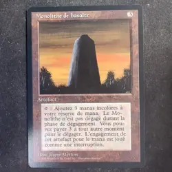 Basalt Monolith (French) - Foreign Black Border Revised (MTG) - Image 1