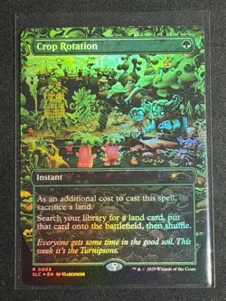 MTG Secret Lair Encyclopedia of Magic the Gathering FOIL Crop Rotation RARE SP - Image 1