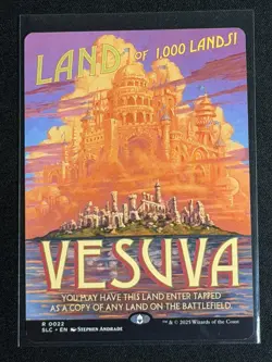 MTG Secret Lair Encyclopedia of Magic the Gathering Vesuva RARE - Image 1