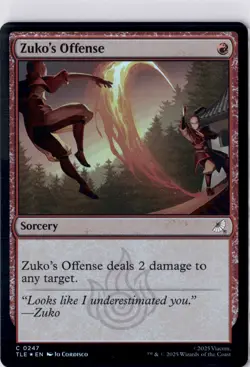 NM - Zuko's Offense (0247) C Avatar: The Last Airbender: Eternal-Legal 247 - Image 1