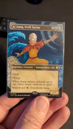 1x Aang Swift Savior Showcase NM - Magic MTG TLA TLE Avatar x1 - Image 1