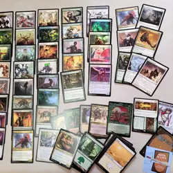 Cutom Complete COMMANDER DECK Magic. Toxic Poison infect themed - Green & White - Image 2