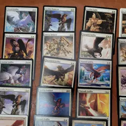Whole COMMANDER Magic Deck MTG - Zeriam Golden Wind White Rare Tribal GRIFFINS - Image 5
