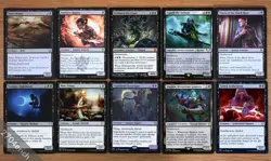 Set 10 Different Black Deathtouch Creatures *NM* English Magic MTG Commander EDH - Image 1