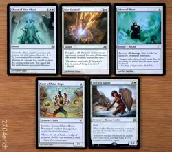 Set of 5 White Instant Fog Spells & Creatures *NM* Commander Deck Magic MTG - Image 1