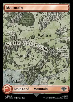 1 x Mountain (720) - Surge Foil - The Lord of the Rings: Tales of Middle-Earth - - Image 1