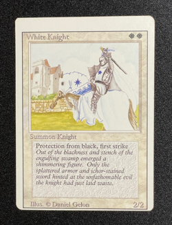 MTG MISCUT - White Knight - Revised Set - NM To Lightly Played - Image 3