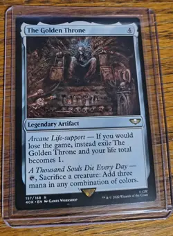 MTG The Golden Throne Warhammer Commander LP X1 Magic The Gathering - Image 1
