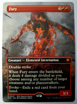 MTG: Modern Horizons 3 - Fury - Borderless Mythic - SPG Special Guest 0047 NM - Image 1