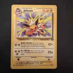Pokemon Vintage TCG Jolteon Jungle Non Holo Rare 1999 WotC - Image 1