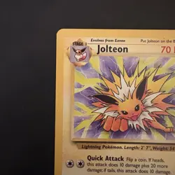 Pokemon Vintage TCG Jolteon Jungle Non Holo Rare 1999 WotC - Image 2