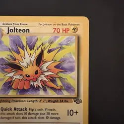 Pokemon Vintage TCG Jolteon Jungle Non Holo Rare 1999 WotC - Image 3
