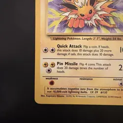 Pokemon Vintage TCG Jolteon Jungle Non Holo Rare 1999 WotC - Image 5