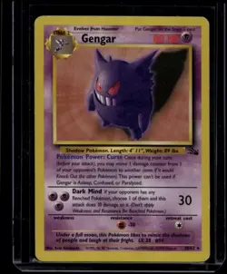 Pokemon TCG Gengar 20/62 Fossil Rare HP - Image 1