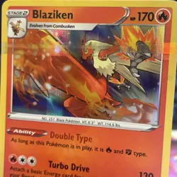 Blaziken Holo 024/189 Obstruction Error Pokemon Error Card TCG NM - Image 2