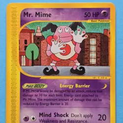 MR. MIME e-reader Pokemon Card - Aquapolis 95a/147 - Image 2