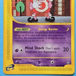 MR. MIME e-reader Pokemon Card - Aquapolis 95a/147 - Image 3