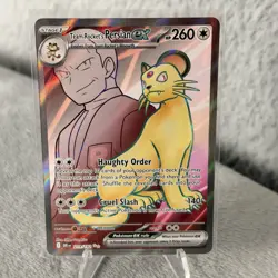 Team Rocket's Persian ex 219/182 Sv10: Destined Rivals Holo Pokemon TCG NM - Image 1