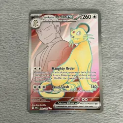 Team Rocket's Persian ex 219/182 Sv10: Destined Rivals Holo Pokemon TCG NM - Image 3