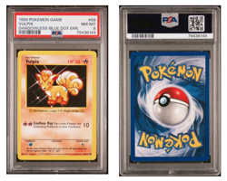 1999, POKEMON GAME 68, VULPIX, SHADOWLESS-BLUE DOT ERROR, PSA 8, NM-MINT - Image 3