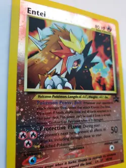 Entei Promo Holo Pokemon Base Jungle Fossil WOTC - Image 2