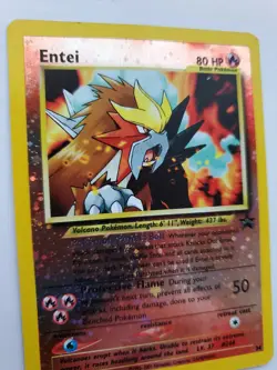 Entei Promo Holo Pokemon Base Jungle Fossil WOTC - Image 4