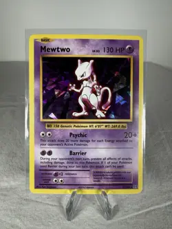 Pokemon TCG Mewtwo 51/108 Cracked Ice Holo XY Evolutions 2016 - Image 1