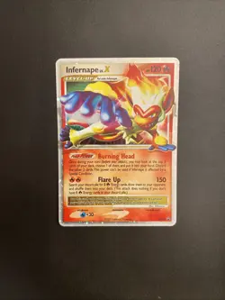 Infernape LV.X DP10 Holo Diamond and Pearl Black Star Promo Pokemon TCG - Image 1