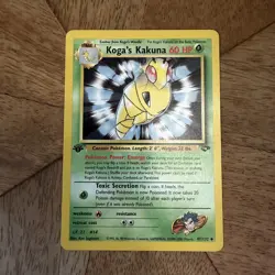 Kogas Kakuna 1st Edition 47 132 Gym Challenge 2000 Wotc Vintage Pokemon Card - Image 1