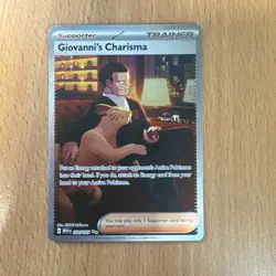 Pokemon TCG - S&V 151 - 204/165 Giovanni's Charisma - SIR - NM/M - Image 1
