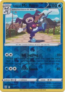 GALARIAN MR. RIME 035/163 BATTLE STYLES POKEMON (REVERSE HOLO, NM) - Image 1