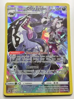Galarian Obstagoon TG10 Astral Radiance Trainer Gallery Ultra Rare Pokemon NM - Image 1