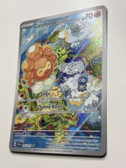 Pokemon Castform Sunny Form 195/191 Surging Sparks Illustration Rare Holo NM - Image 3