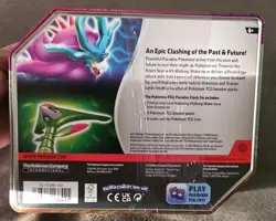 Pokemon TCG 2024 Paradox Destinies Walking Wake Tin Booster Pack 5 Packs Sealed - Image 2