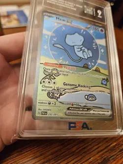 Pokemon Mew EX 'Bubble Mew' Sir 232/091 Paldean Fates English TAG 9 - Image 4